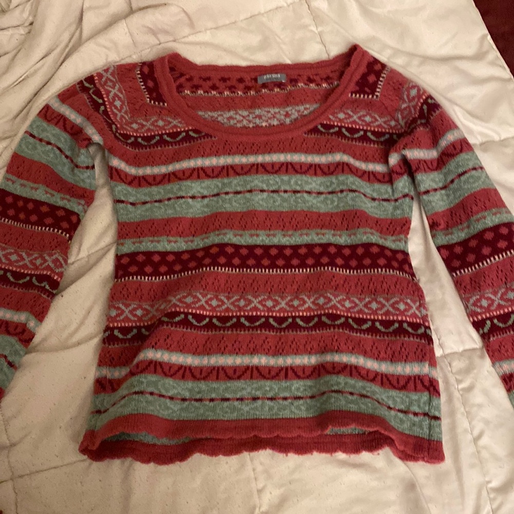 Per una blue pink purple sweater